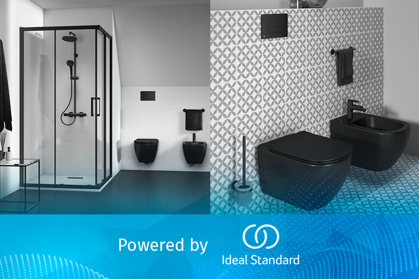 Consigli per realizzare un bagno nero con i prodotti Ideal Standard